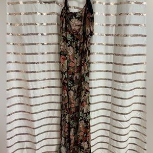 Chocolate floral dress